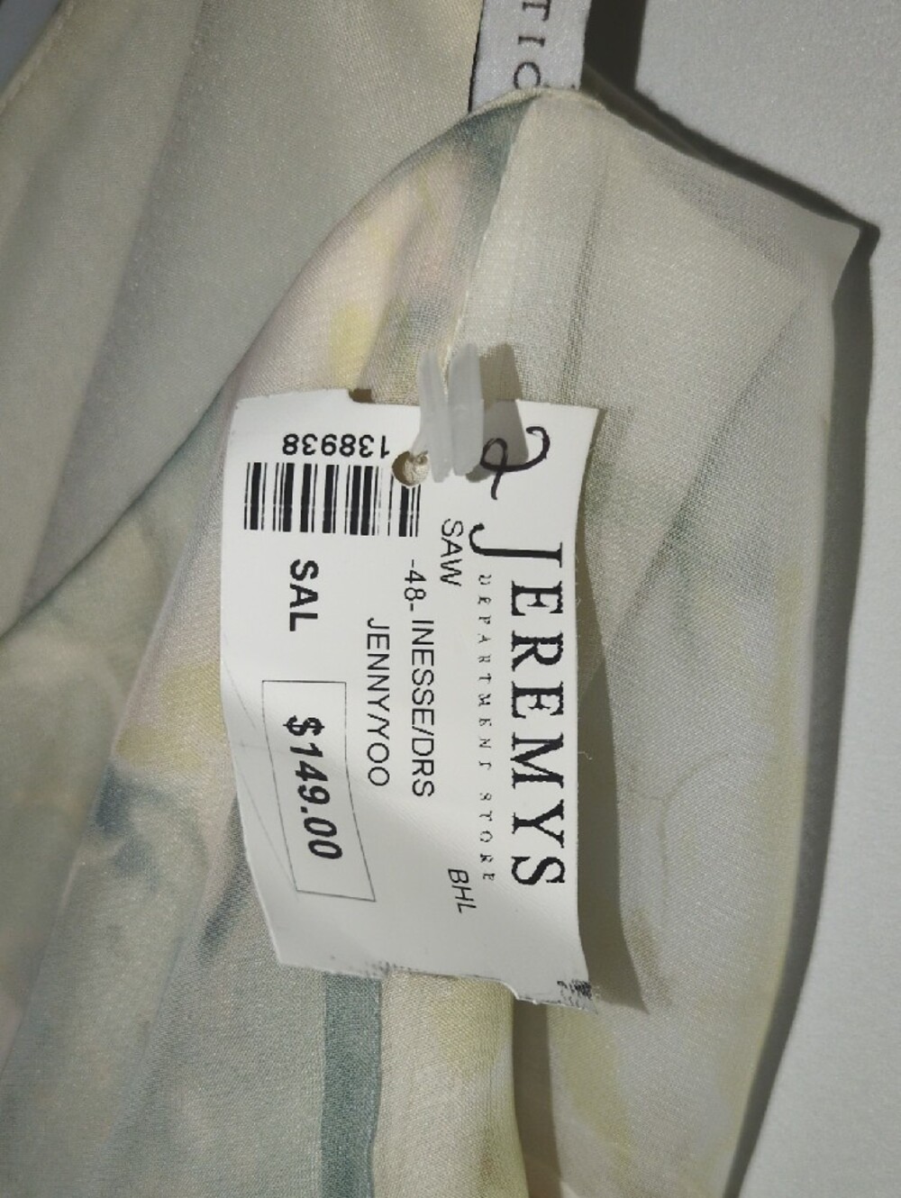 Jenny Yoo Inesse Chiffon Green Pastel Maxi Dress size 2 NWT - Picture 6 of 7